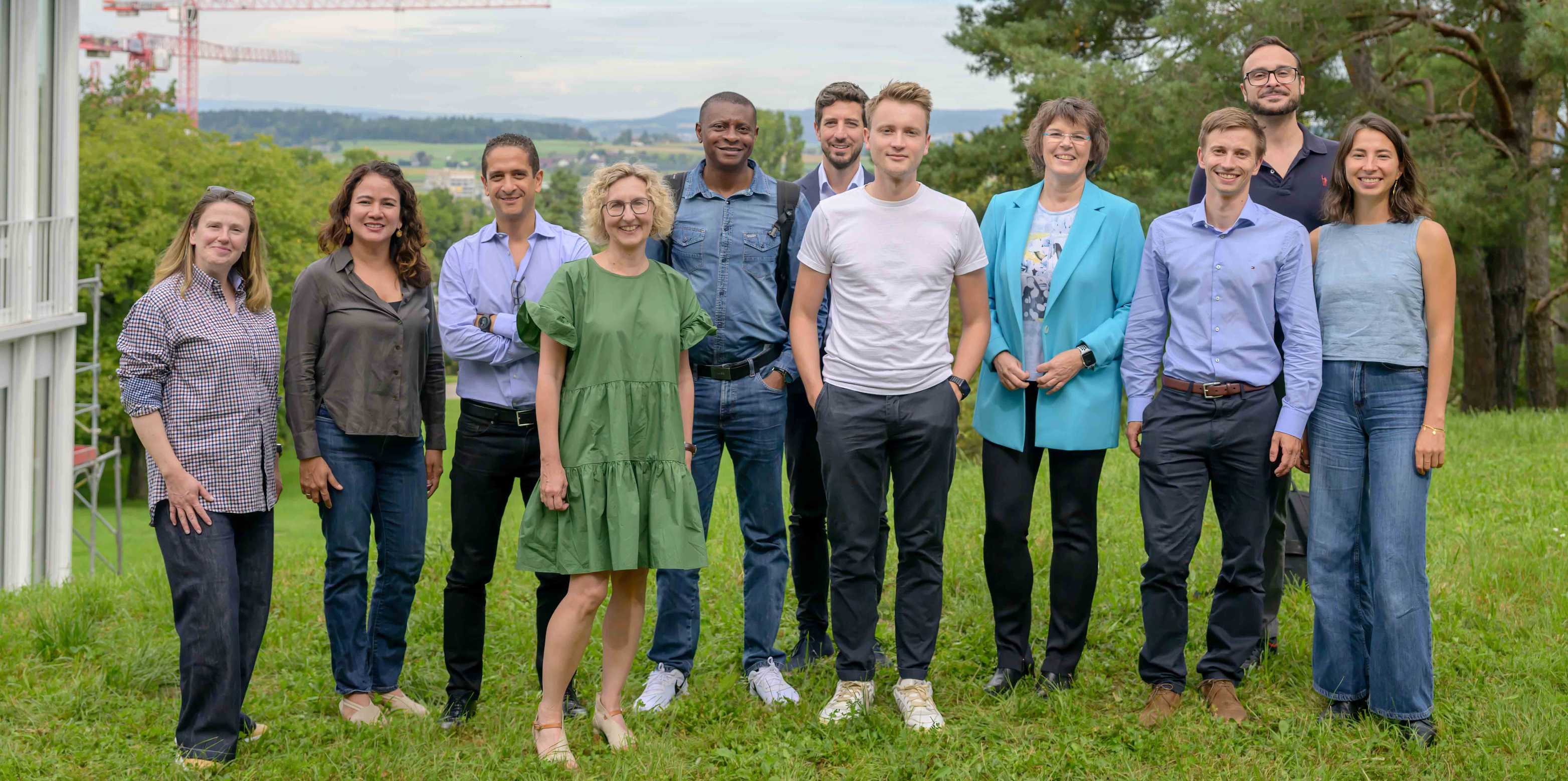 Group of clinical research professionals studying at ETH, image taken at Hönggerberg Campus
